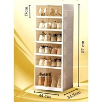 Tủ để giày bốt boot SHOE BOX nguyên liệu Nhựa ABS,PP thời trang gấp gọn tiện lợi (12 đôi - 18 đôi)
