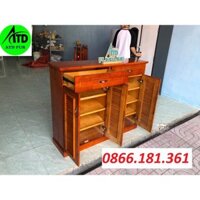 TỦ ĐỂ GIÀY DÉP BẰNG GỖ THÔNG TỰ NHIÊN CHỐNG MỐI MỌT -  BẢO HÀNH 1 NĂM-ship nhanh HCM BD ĐN.