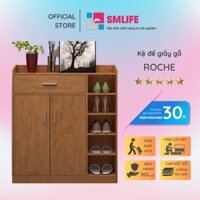 Tủ để giầy đẹp gia đình bằng gỗ SMLIFE Roche