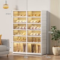 Tủ Để Giày Gấp Gọn hstore89 Chất Liệu Nhựa ABS Cao Cấp Tiện Lợi Tháo Lắp Dễ Dàng gọn gàng tiện dụng