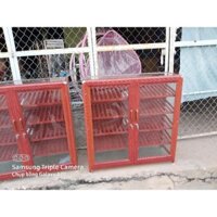 tủ dép nhôm giả gỗ