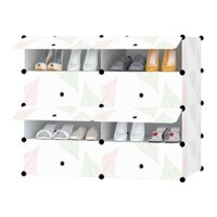 Tủ dép nhựa ghép 8 ngăn loại lớn giá chuẩn (95x35x75)