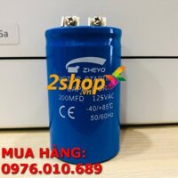 TỤ ĐỀ,TỤ KHỞI ĐỘNG MOTOR ZHEYO 200MDF-125VAC 50/60HZ 200UF-125V