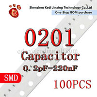 Tụ điện 100PCS 0201 6.3V 10V 16V 2.2nf 10nf 15nf 33nf 47nf 68nf 100nf 220nf 470nf 1uf 2.2uf