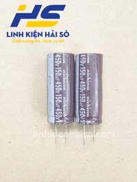 TỤ ĐIỆN 150uf/450V CHÂN MỀM KÍCH THƯỚC 45MM*18MM (THÁO MÁY)
