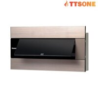 Tủ Điện Âm Tường 8 Đường Màu Vàng Ánh Kim Mặt Che Trong Suốt PANASONIC BQDX08G11AV