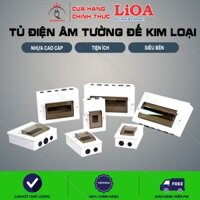 Tủ điện âm tường đế kim loại chứa APTOMAT Lioa
