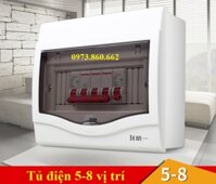Tủ điện âm tường gài aptomat – tủ cài át 5-8 vị trí- hộp gài át