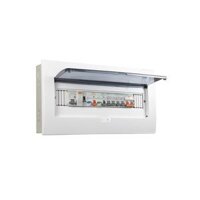 Tủ điện âm tường mặt nhựa 14-18 Module SINO E4FC14/18L