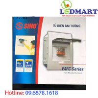 Tủ  điện âm tường mặt nhựa sino E4FC 14/18