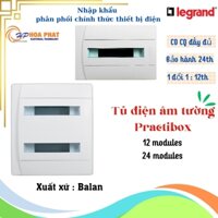 Tủ điện âm tường Practibox 12 và 24 modules Legrand