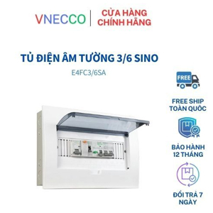 Tủ điện âm tường Sino E4FC3/6LA