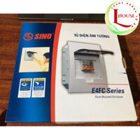Tủ Điện Âm Tường Sino Mặt Nhựa 2/4 - 3/6 - 4/8 Át E4FC Series chính hãng - L-House Shop