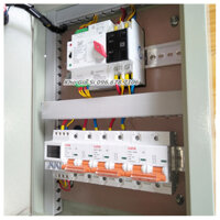 Tủ điện - ATS 100A 220V - 3 Aptomat 2P 100A Lioa - Time NKG5 Đảo 2 nguồn điện tự động chu kỳ 7- 30 ngày
