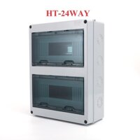 Tủ điện chống nước 2 tầng HT-24WAY - Hộp điện nổi chống nước