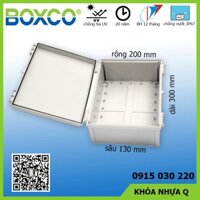 Tủ điện chống nước IP67 BOXCO,  BC-AGQ-203013G, 200 × 300 × 130 mm