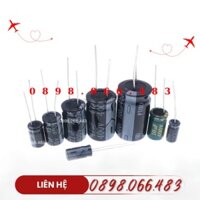 Tụ Điện Điện Phân Nhôm In-Line 10Uf 16V 25V 50V 63V 100V 250V 400V 450V Tần Số Cao hàng đẹp giá tốt