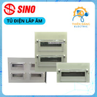 Tủ điện kim loại âm tường SINO - chứa 13, 14, 18, 24 đường [ CHÍNH HÃNG ]