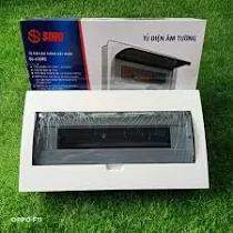 Tủ điện mặt nhựa, đế sắt chứa 8-12 module - E4FC 8/12L