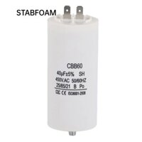 Tụ điện máy bơm nước STABFOAM, 450V CBB60, Tụ điện khởi động động cơ 40uf bền bỉ