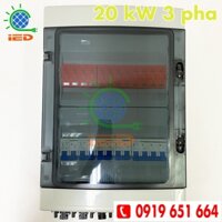 Tủ điện năng lượng mặt trời 20 kW 3 pha - tủ điện solar, tủ điện mặt trời 20kw 3 pha, tủ điện đấu nối sẵn