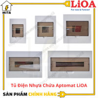 Tủ điện nhựa chứa aptomat Lioa - Tủ điện âm tường gài át - vị trí 2 đến 12 át- MITA