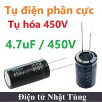 TỤ ĐIỆN PHÂN CỰC 4.7uF/450V ,  TỤ HÓA TẦN SỐ CAO