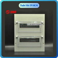 Tủ điện sắt SINO mặt nhựa đế kim loại chứa 13, 14, 18, 24 MCB hàng chính hãng - Tuấn Yến