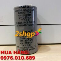 Tụ điện, tụ đề , TỤ KHỞI ĐỘNG MOTOR ABS 300mF, 250VAC 300mF-250VAC, Motor Start Capacitor