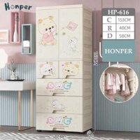 Tủ đồ dùng & quần áo cho trẻ em (5 tầng) 58x40x156
