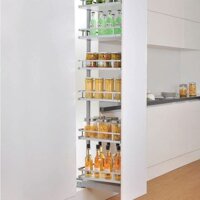 Tủ Đồ Khô Grob GM-640 Cánh Kéo Nan Dẹt Thép Mạ Crom