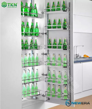 Tủ đồ khô NewEra 6 tầng với 12 rổ nan inox 304