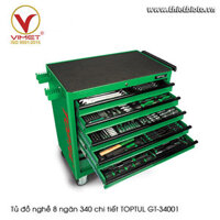 Tủ đồ nghề 8 ngăn 340 chi tiết TOPTUL GT-34001