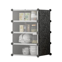 Tủ Đơn Giản Chống Bụi Hộ Gia Đình Nhỏ Đa Năng Lắp Ráp Tủ Nhiều Lớp Tích Hợp Tủ Nhựa Tủ Bếp