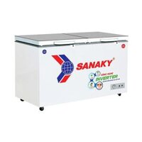 Tủ đông 2 chế độ invereter SanakyVH-3699W4K- 260 Lít cánh kính cường lực xám