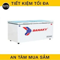 Tủ đông 2 chế độ inverter Sanaky 230 lít cánh kính chịu lực xanhVH-2899W2KD