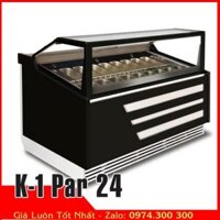 Tủ đông 24 khay trưng bày kem Ý K-1 Par 24