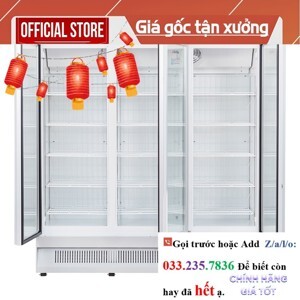 Tủ đông Alaska 3 cánh 1100 lít IFG-1100