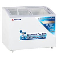 Tủ đông Alaska 400L 1 ngăn dàn đồng kính cong SD-401YC