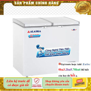 Tủ đông Alaska inverter 2 ngăn 550 lít BCD5567N