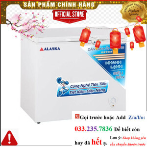 Tủ đông Alaska 1 ngăn 200 lít BD200C