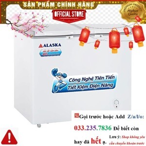 Tủ đông Alaska 2 ngăn 250 lít BDC-3067N