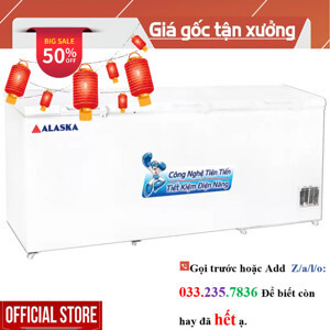 Tủ đông Alaska 1 ngăn 1400 lít HB-1400