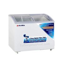 Tủ đông Alaska KC-210C mặt kính cong 210L