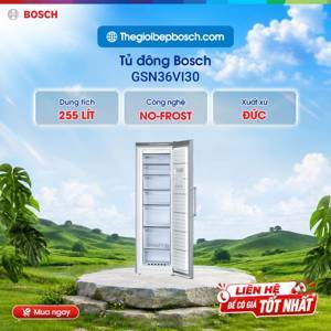 Tủ đông Bosch 1 cánh 255 lít GSN36VI30