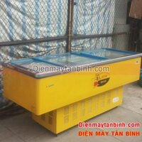 Tủ đông cũ có kính trưng bày thực phẩm Alaska