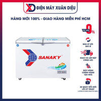 Tủ Đông Dàn Đồng Sanaky VH-2899W1  2 Chế Độ Đông, Mát 280L - Hàng Chính Hãng