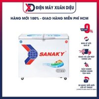 Tủ Đông Dàn Đồng Sanaky VH-2599W1  2 Chế Độ Đông, Mát 250L - Hàng Chính Hãng