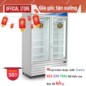 Tủ đông Alaska 2 cánh 1000 lít FC-100G2