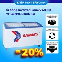 Tủ đông Inverter Sanaky 480/324 lít VH-4899K3 kính lùa